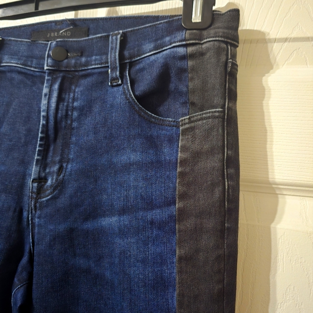 J Brand Maria High Rise Skinny Jeans in Duality, Two-Toned, Stretch, Sz 28, EUC! - Picture 5 of 13